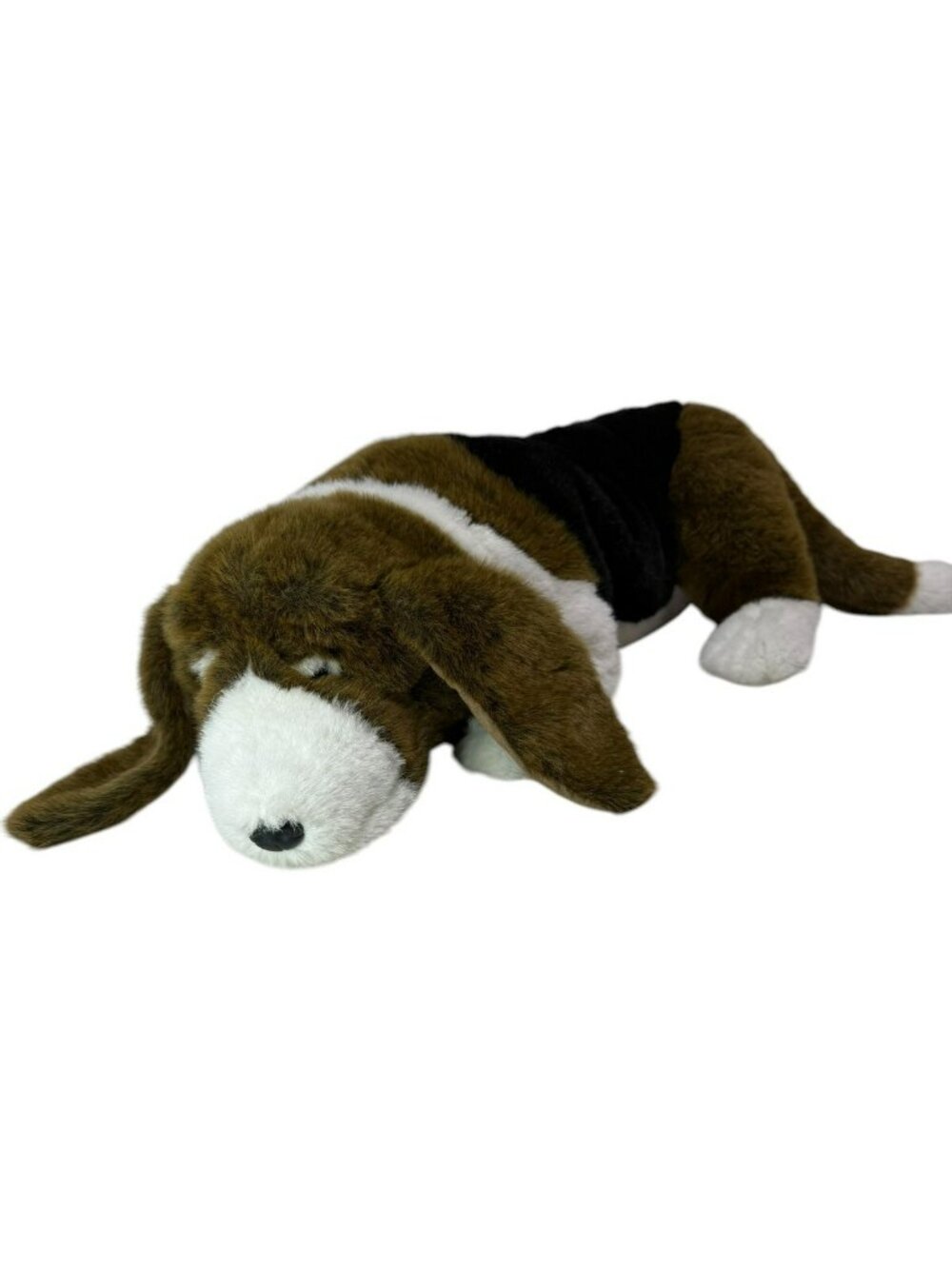 Vintage DITZ Realistic 24" Plush Stuffed Animal Basset Hound Puppy Dog Hen House